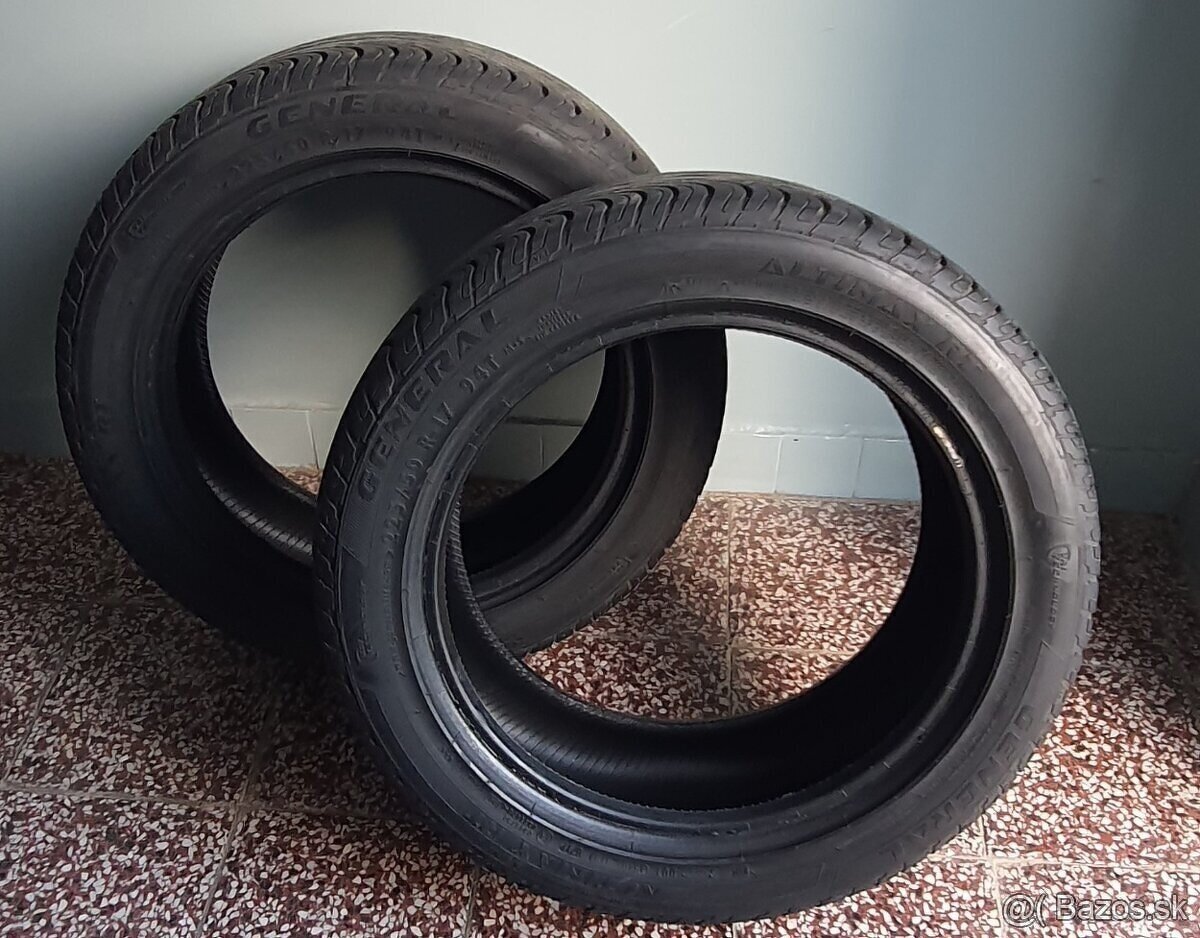 Predám celoročne GENERAL - Altimax RT 225/50 R 17