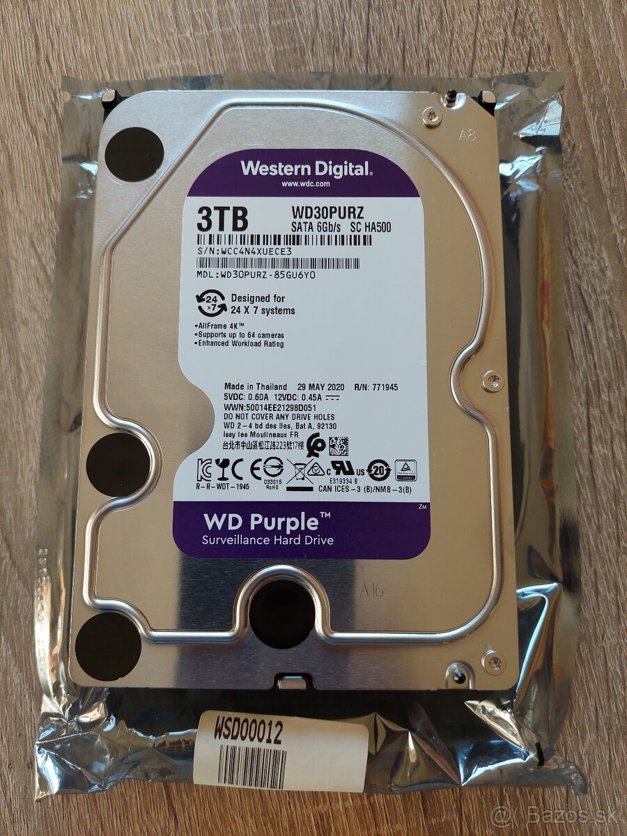 Predám HDD 3TB