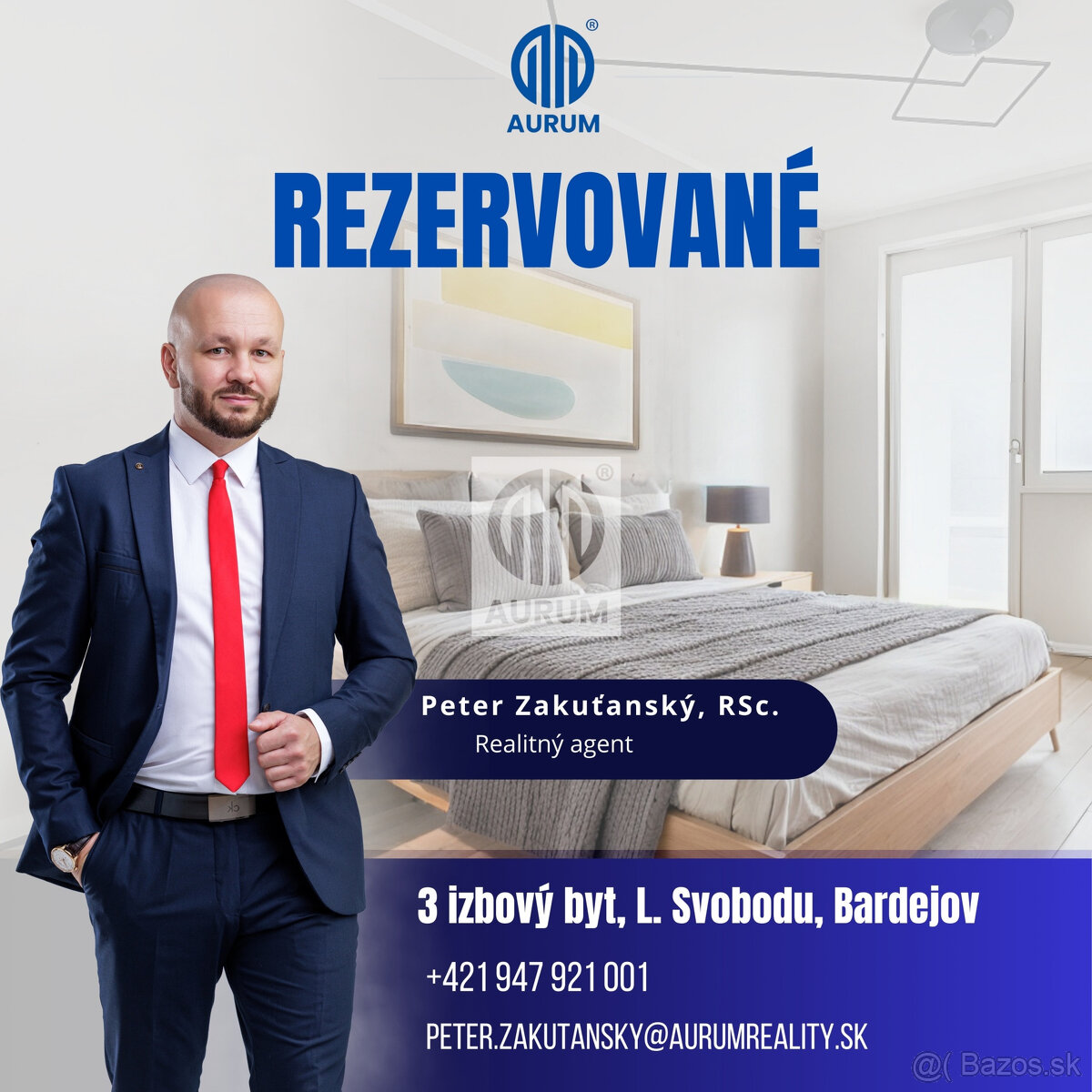 • REZERVOVANÉ • 3 izb. byt s Loggiou, 64 m2, L. Svobodu, Bar