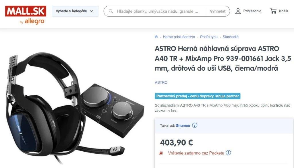 Profi Astro A40 TR + MixAmp Pro TR zosilňovač a VARR 4in1 GA