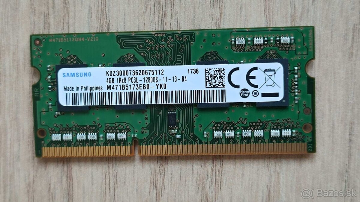 4GB SO-DIMM RAM PC3L SAMSUNG