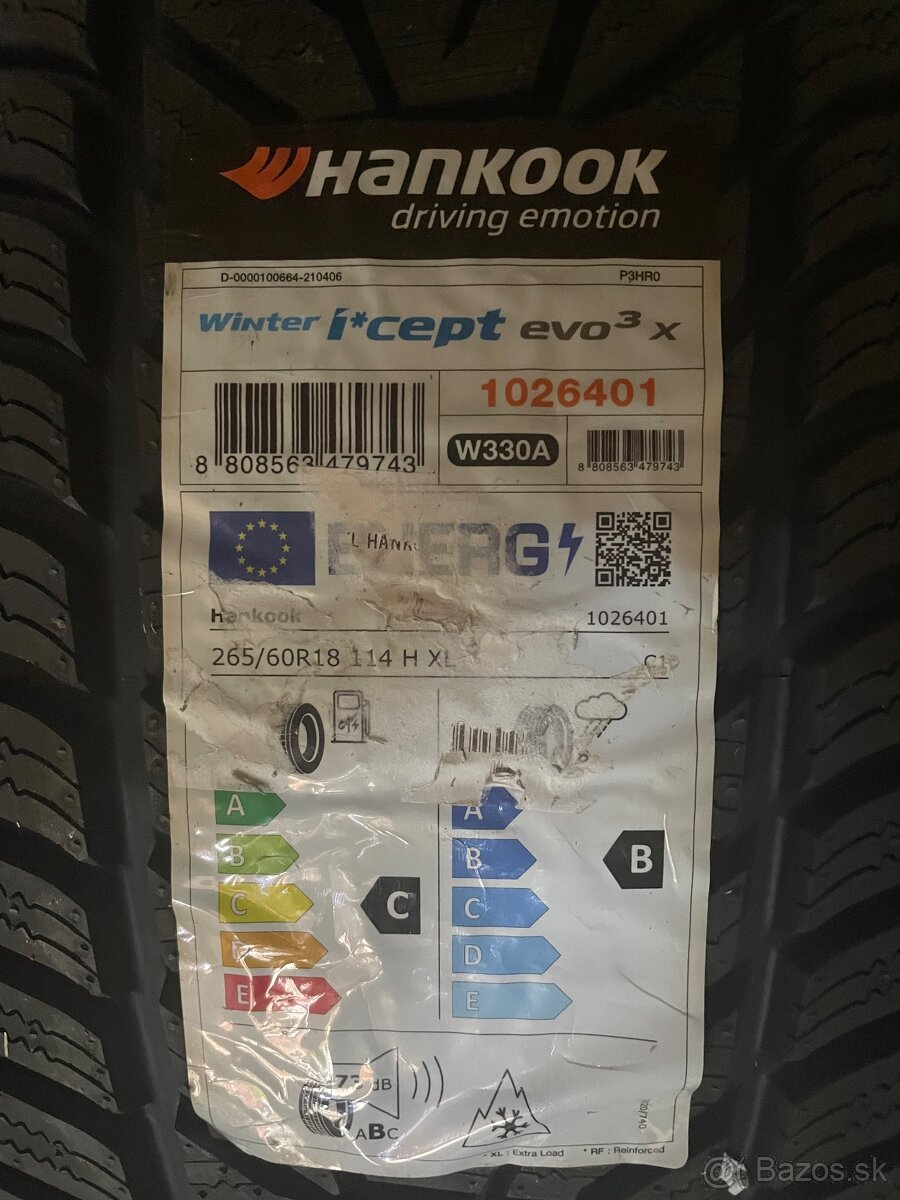 Zimné pneu  265/60 R18 114H XLHANKOOK W330A Winter