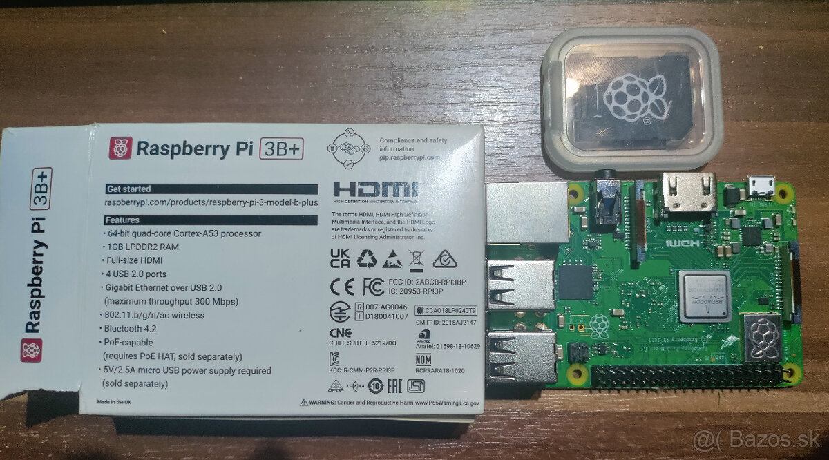 Predám RaspBerry Pi3B+