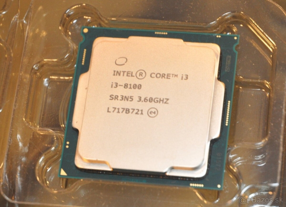 Predám CPU intel i3 8100 3,6 GHz (socket 1151)