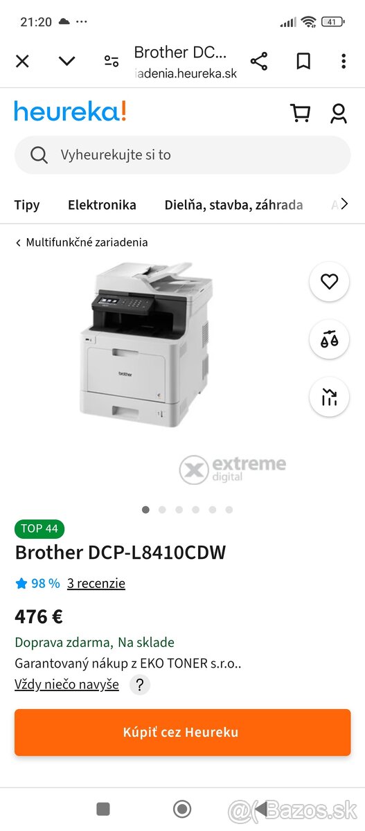 Brother DCP L8410CDW multifunkčné zariadenie NOVE