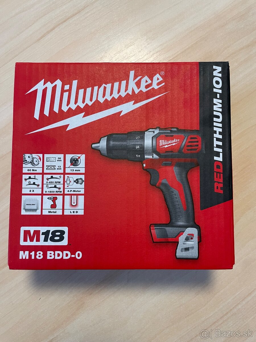 MILWAUKEE M18™ AKU VŔTAČKA BEZ PRÍKLEPU