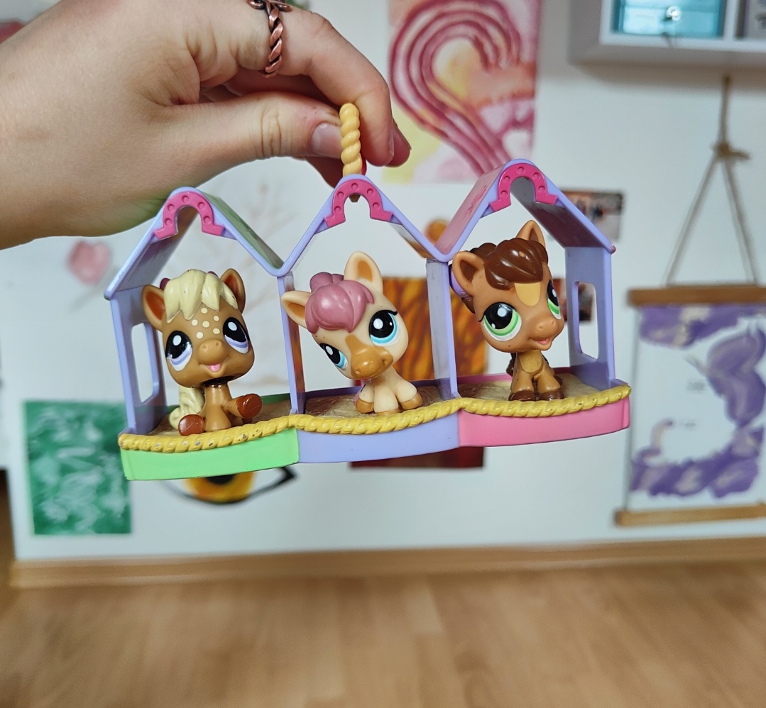 Lps littlest pet shop zvieratká trojičky koníci