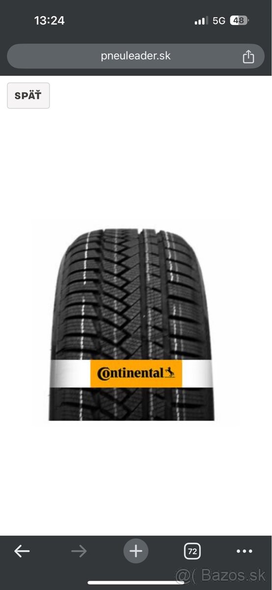 CONTINENTAL WINTERCONTACT TS850P 215/55 R17 98H XL  3PMSF