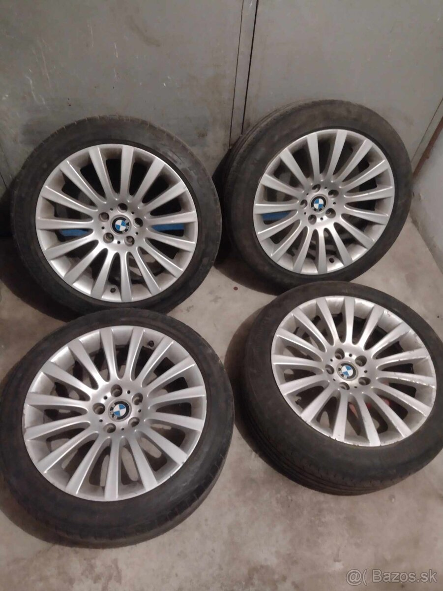 4ks alu disky orig. BMW 5x120 R19 pneu 244/45 r19