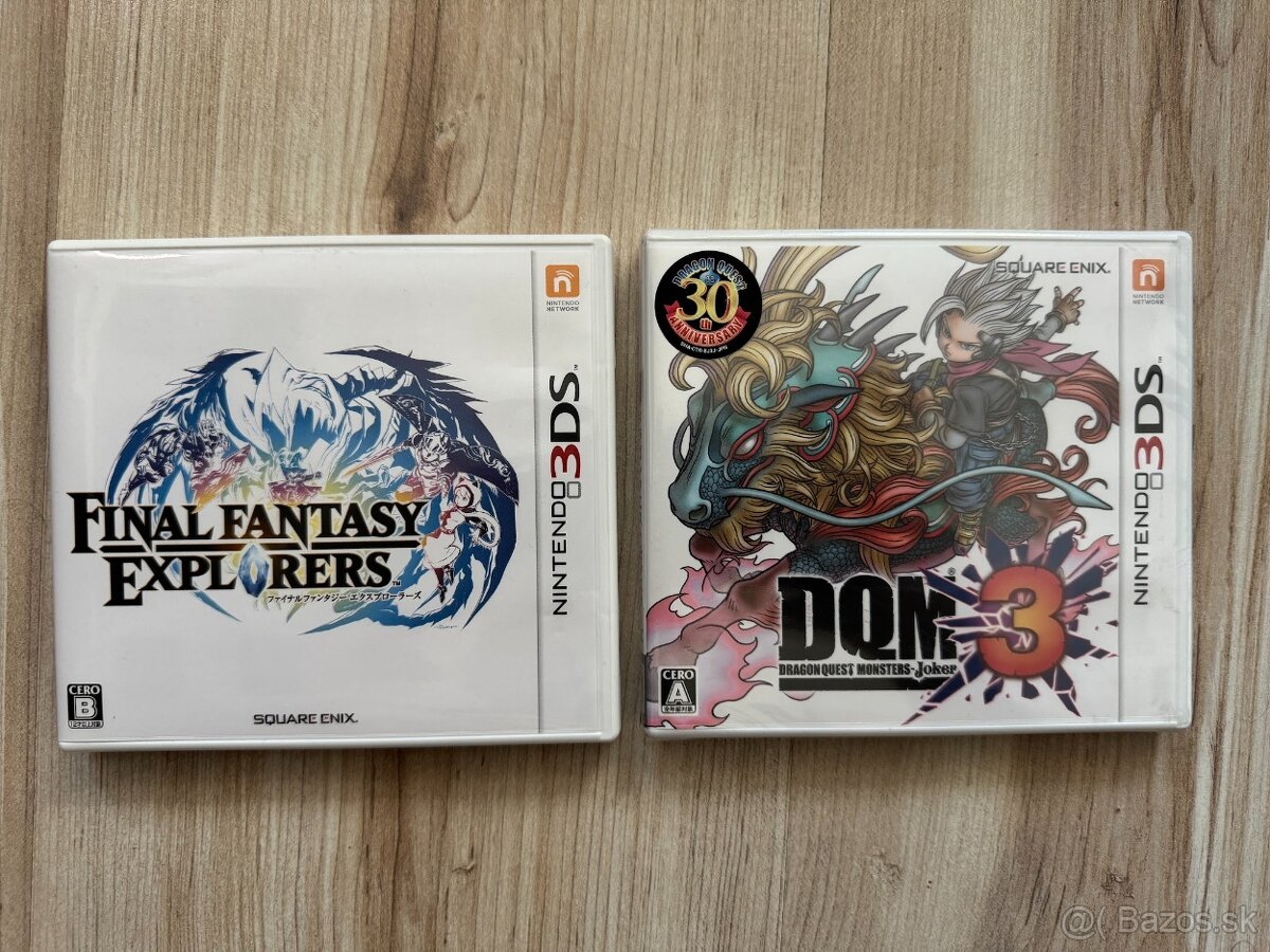 Final Fantasy Explorers + Dragon Quest Monsters 3 pre 3DS