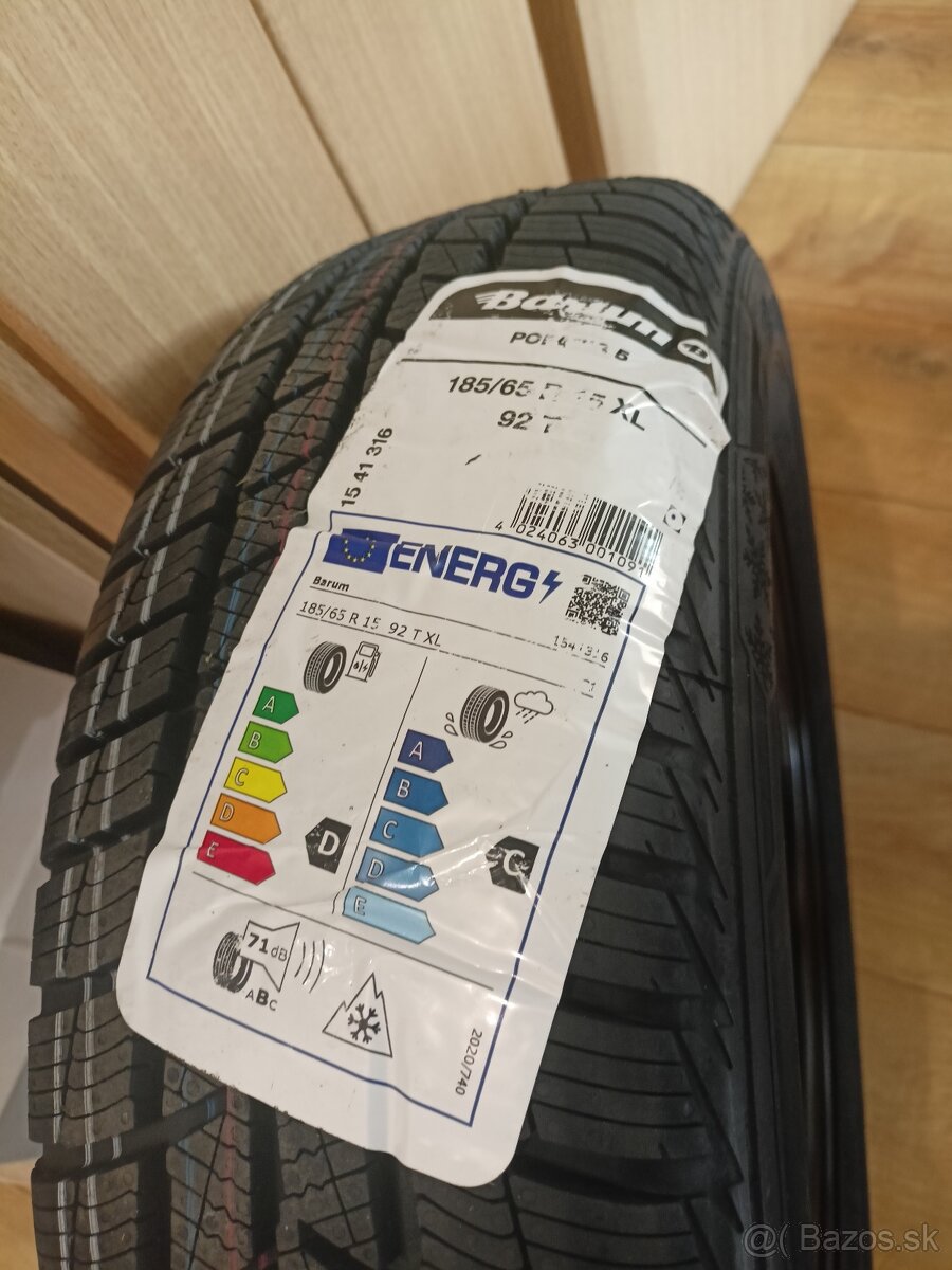 Nové zimné pneu komplety Škoda Fabia 4 186/65 R15 XL