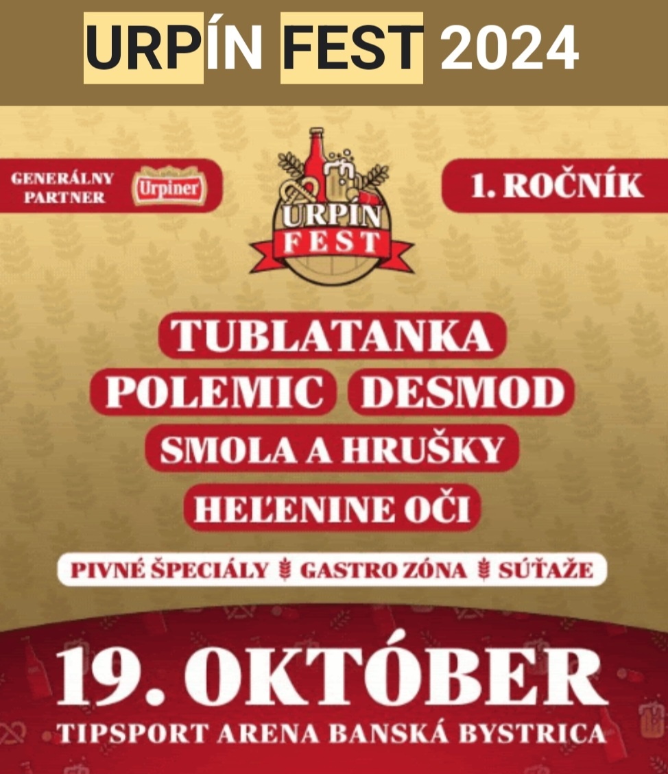 Urpín Fest 2024 - 4 vstupenky