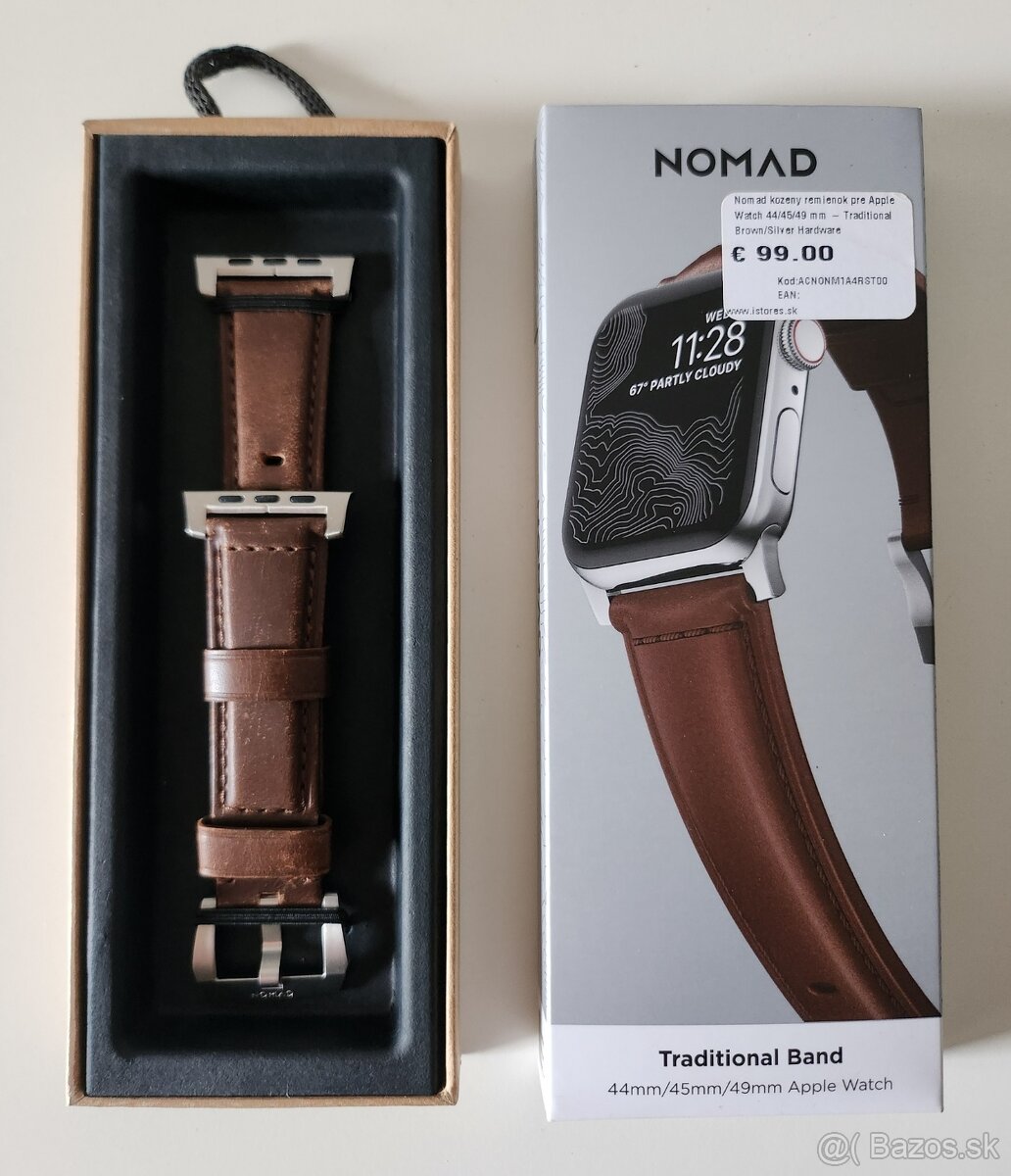 Apple watch remienok Nomad Traditional Band koza