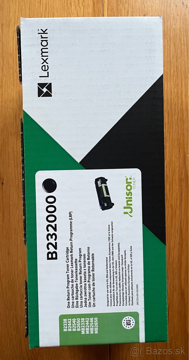 Lexmark originál toner B232000, čierny