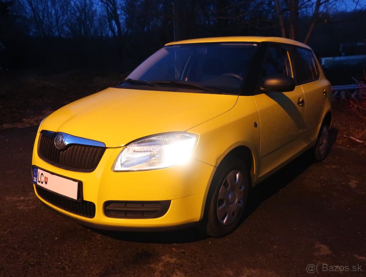 Škoda Fabia II benzín r.2010 žltá slniečková - TOP PONUKA