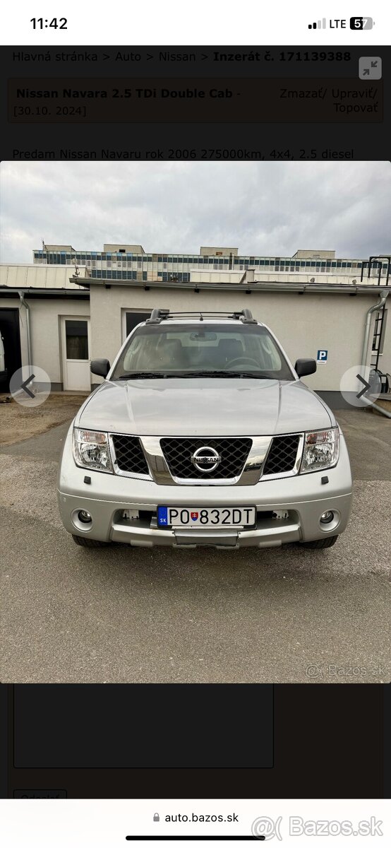 Nissan Navara  D40 automat 128kw