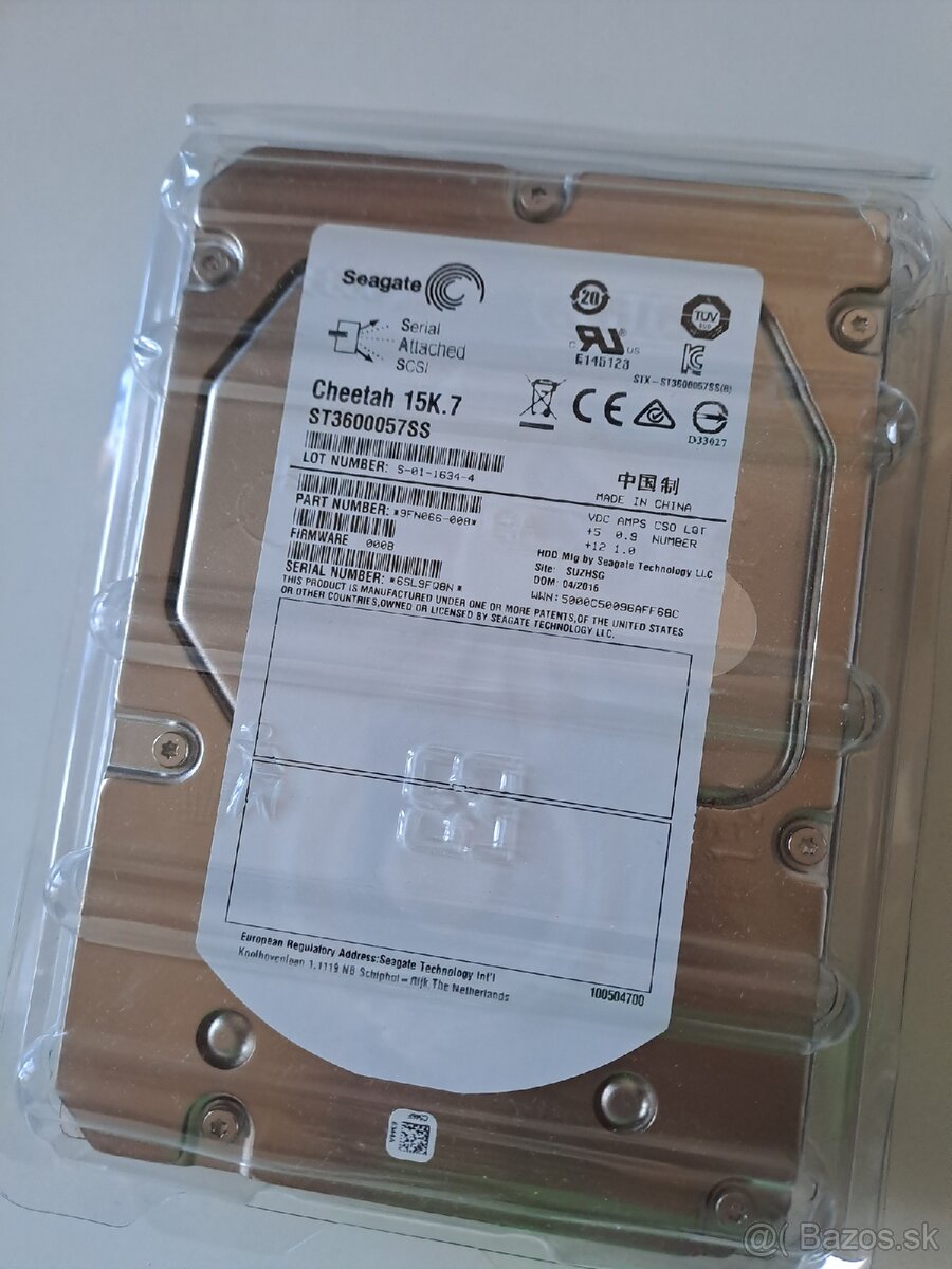 Predam HDD 3.5, 600 GB, pre servery, 7200 rpm