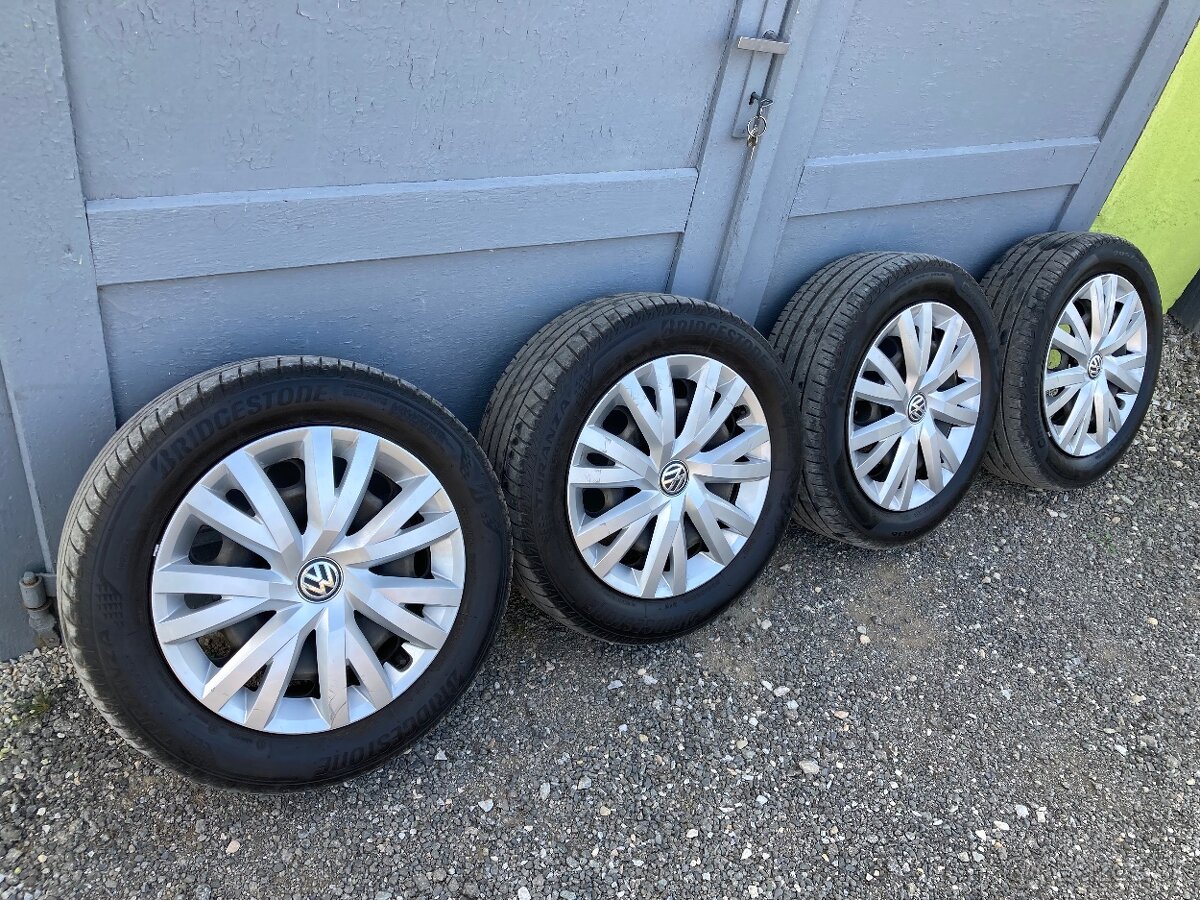 Letná sada 5x112 6J ET46 205/55 R16 plus puklice