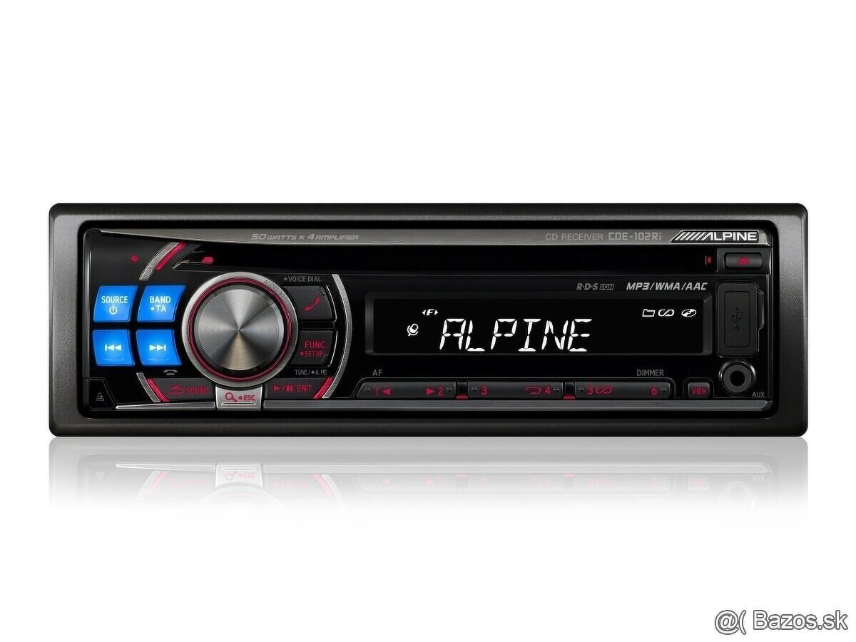 Autoradio Alpine CD USB Bluetooth eurokoncovky