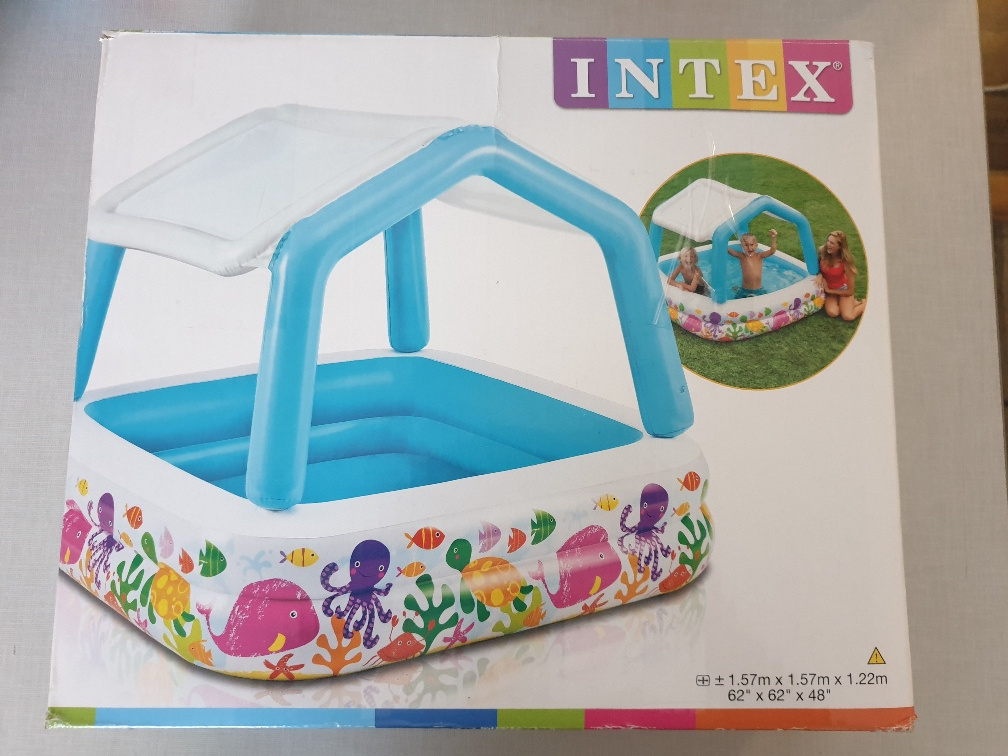 INTEX Bazén so strieškou 157x157x122