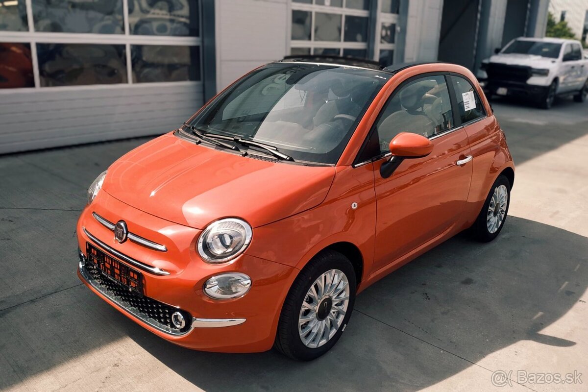 Fiat 500C DolceVita 2024, 2.600km, mozny odpocet DPH