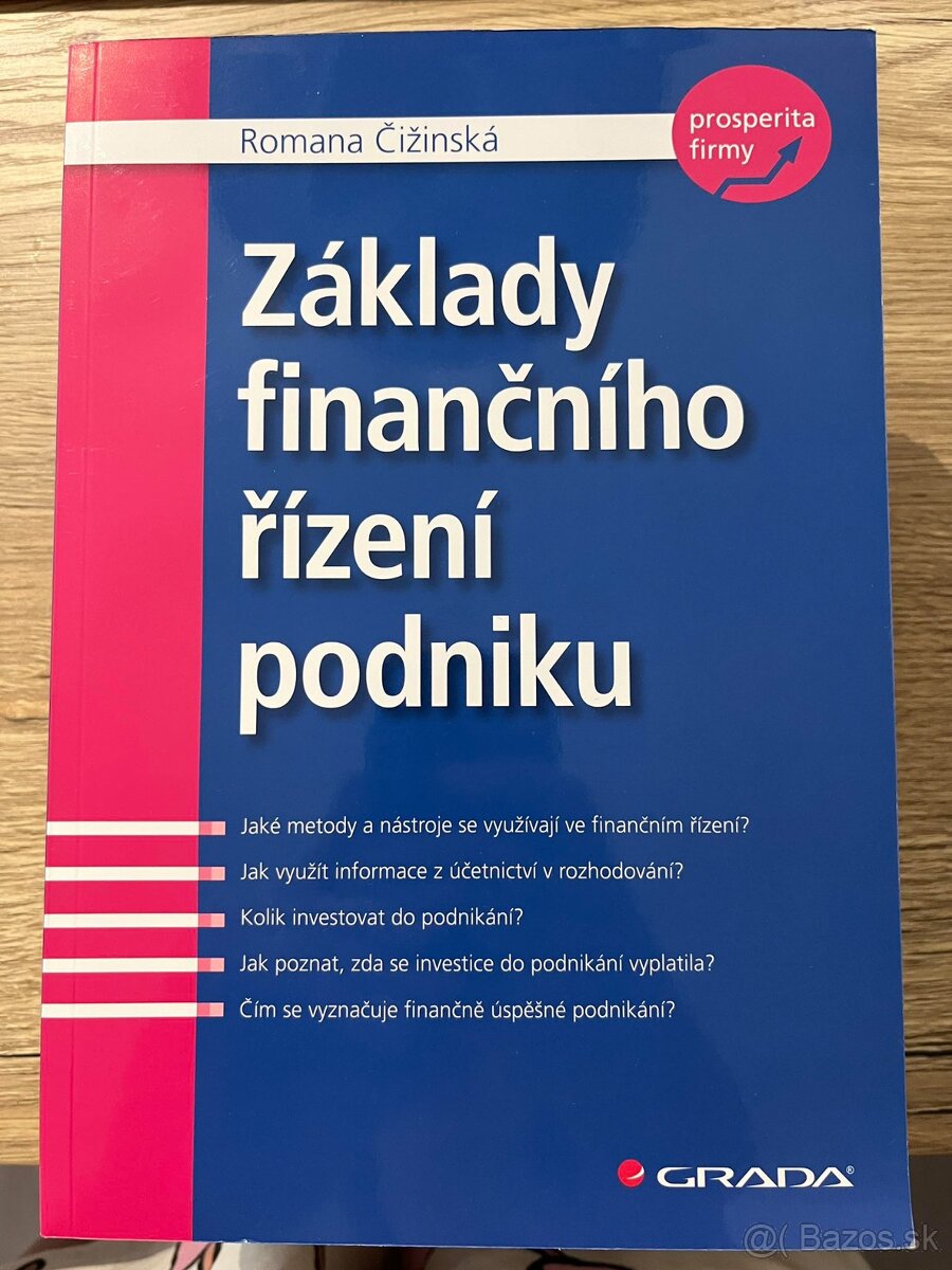 Romana Čižinská - Základy finančního řízení podniku