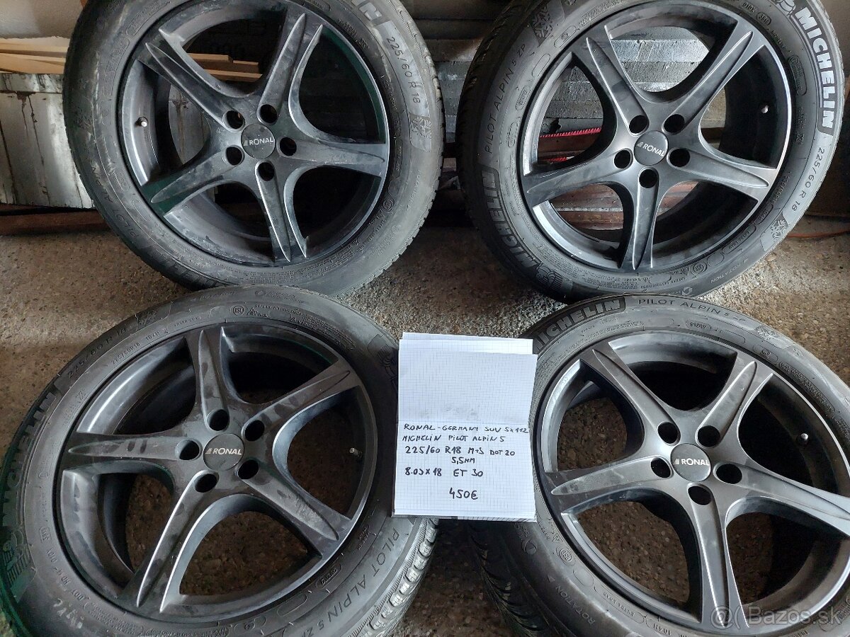 5x112 225/60 r18