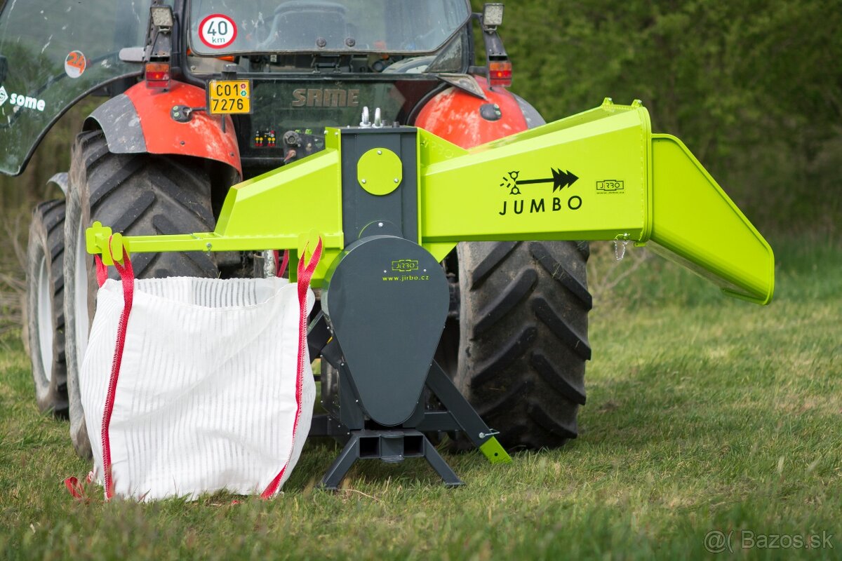 štěpkovač špalíkovač za traktor do 18cm štiepkovač