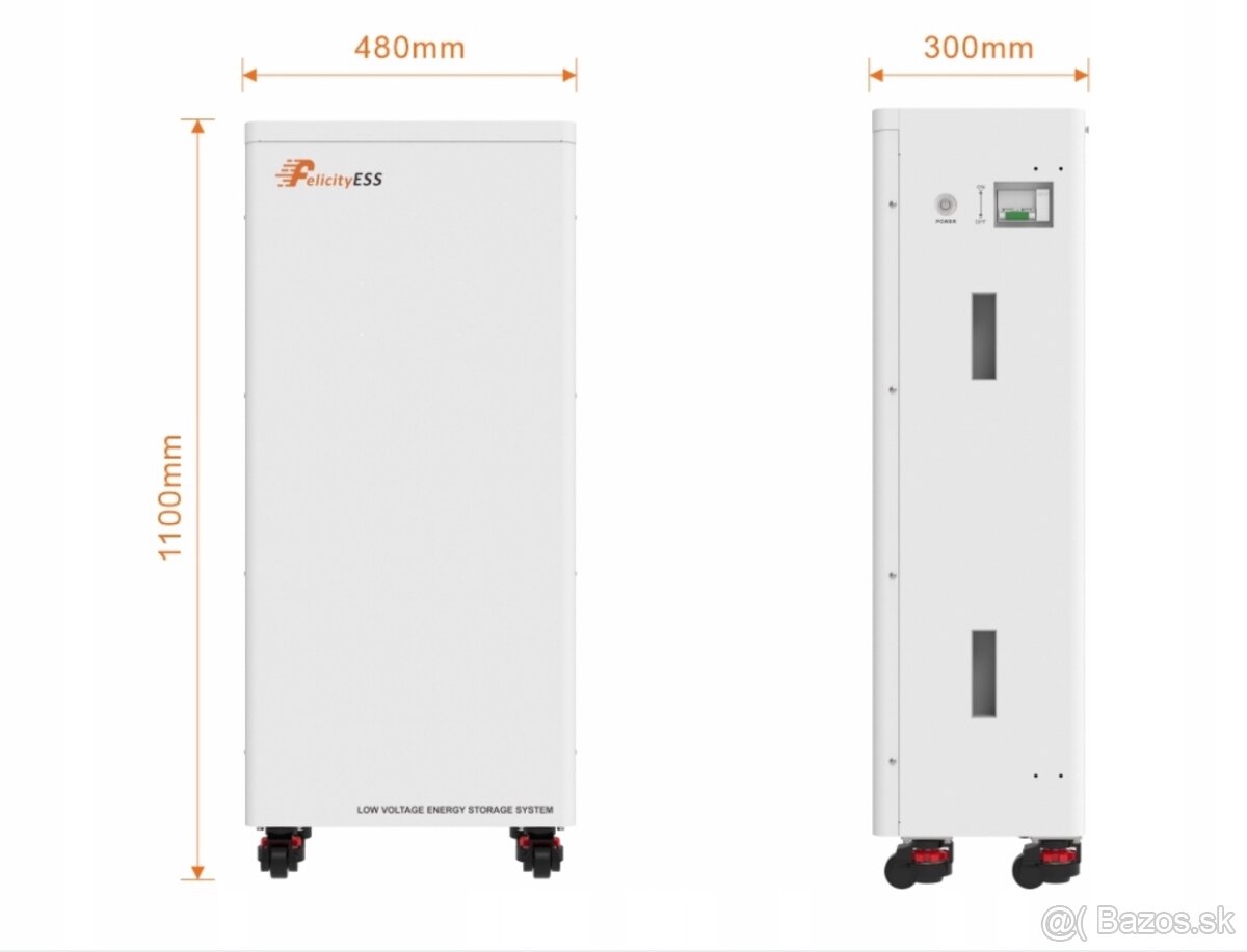 Akúmulator na fotovoltaiku 48v 15kwh s bms