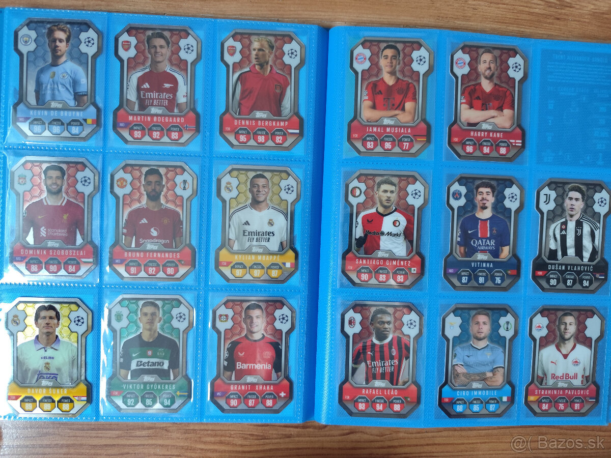 Futbalové kartičky Match Attax 2024/25 - Chrome Shield