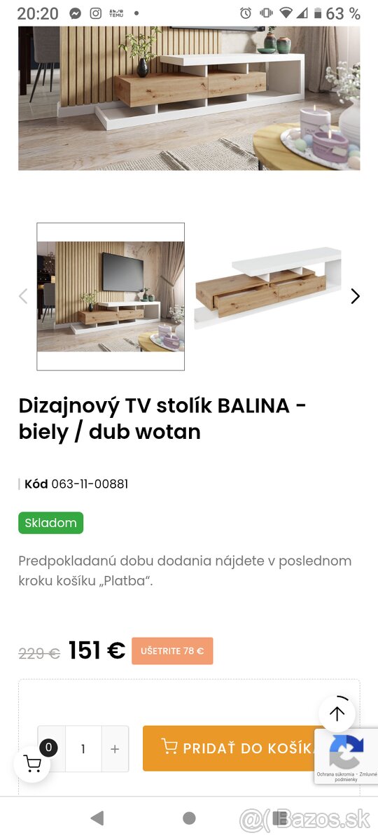 Tv stolík