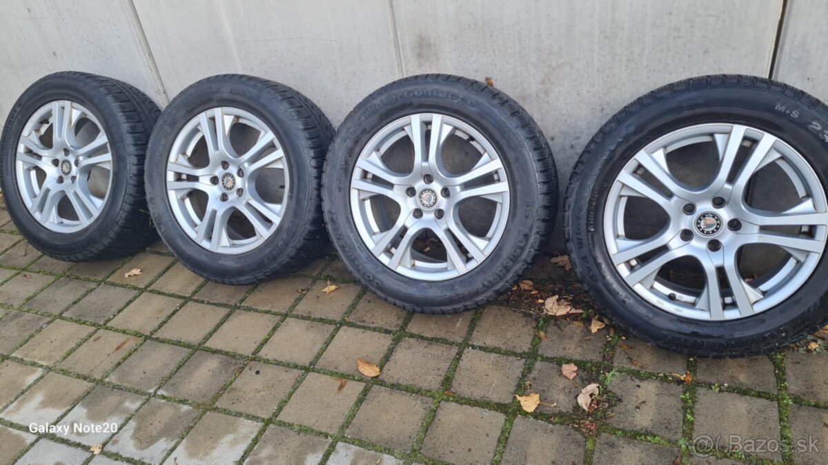 Predám pneu.zimné WinterContact 235/55 R17 s ALU diskami