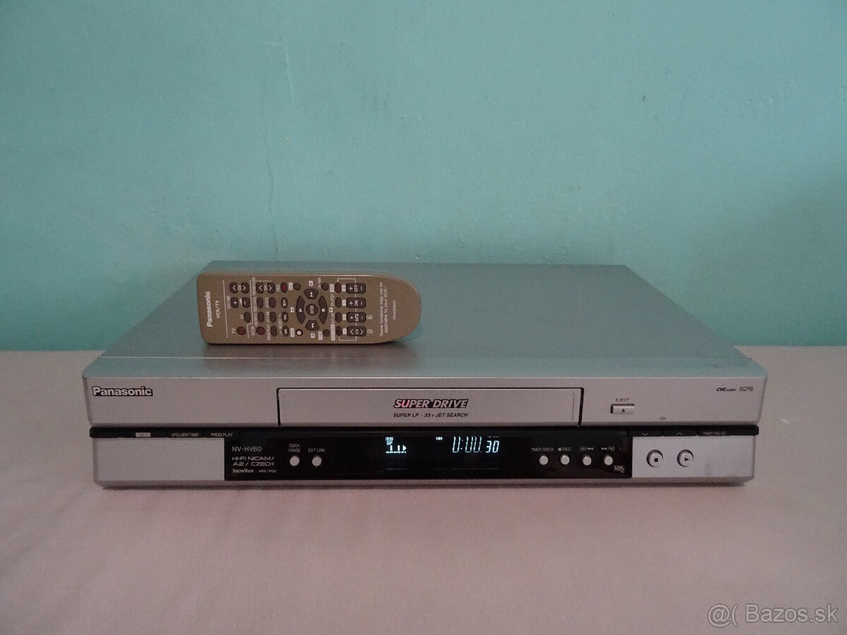 VHS videorekordér PANASONIC NV-HV60, 6 hlav, Hifi Stereo