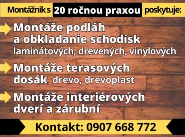 Montážnik, podlahár