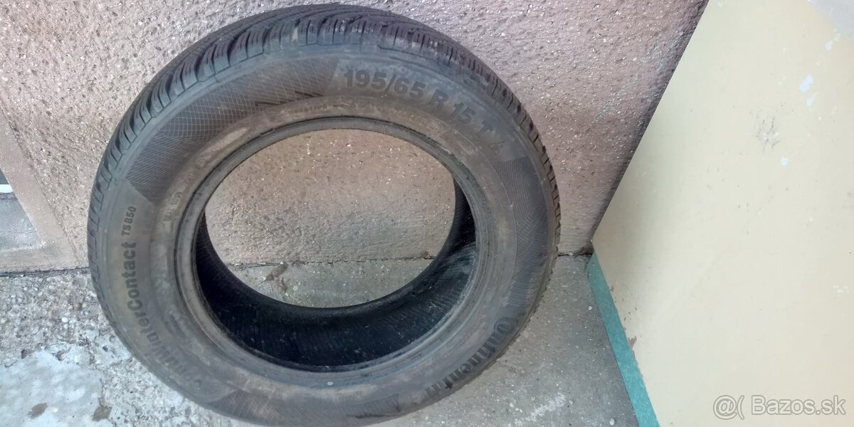 Predám zimné pneu Continental 195/65 R15T