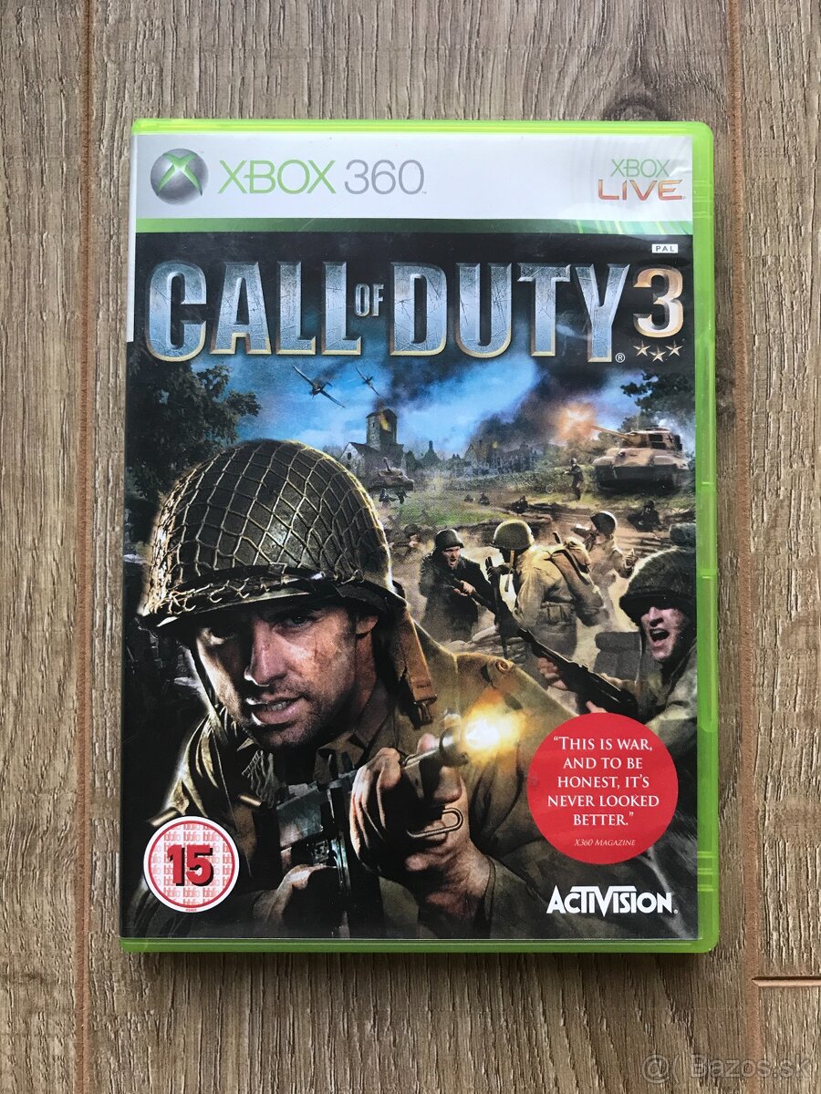 Call of Duty 3 na Xbox 360 a Xbox ONE / Series X