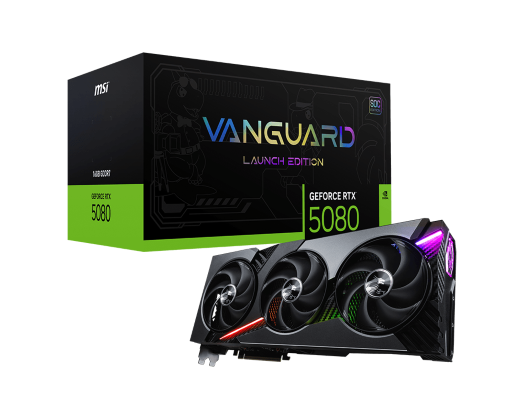 MSI GeForce RTX 5080 16G VANGUARD SOC LAUNCH EDITION