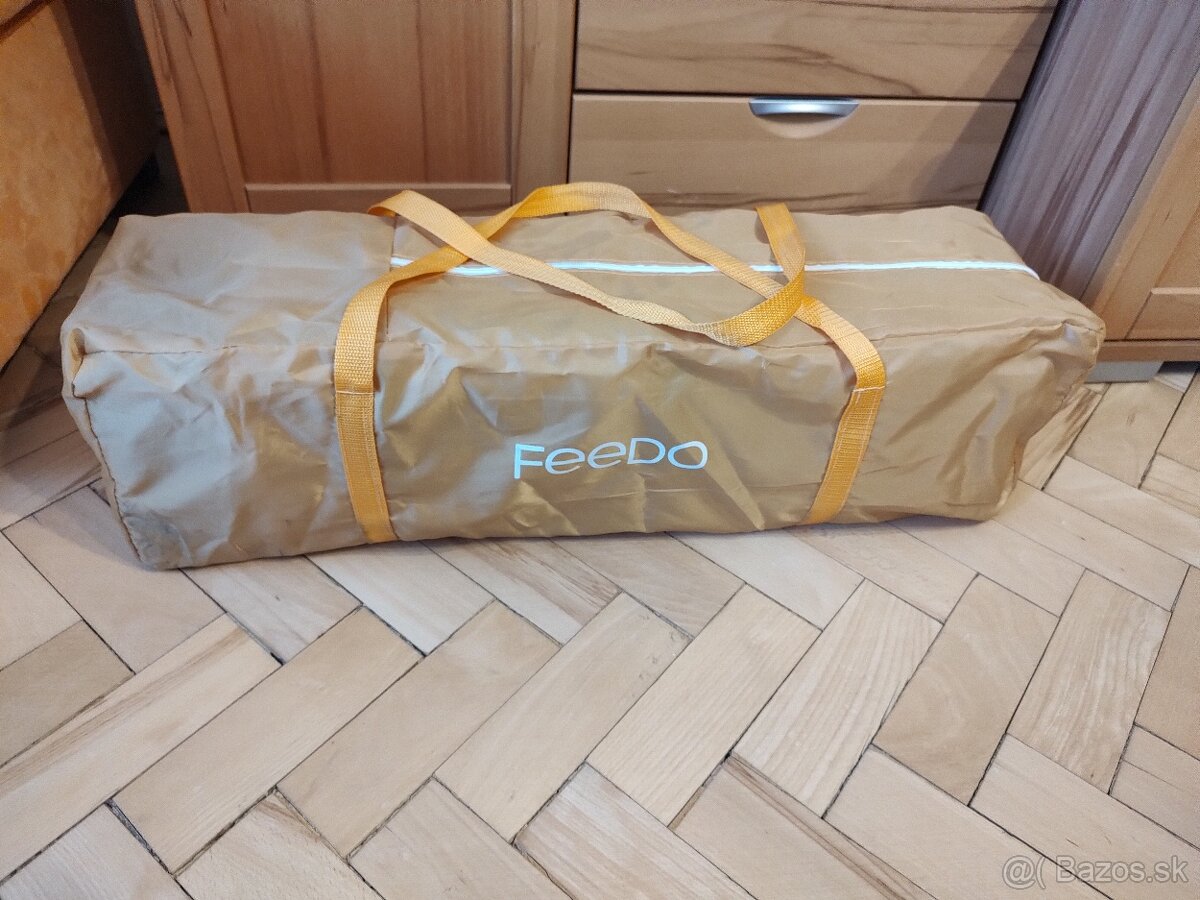 Feedo Cestovná postieľka Mustard Beige