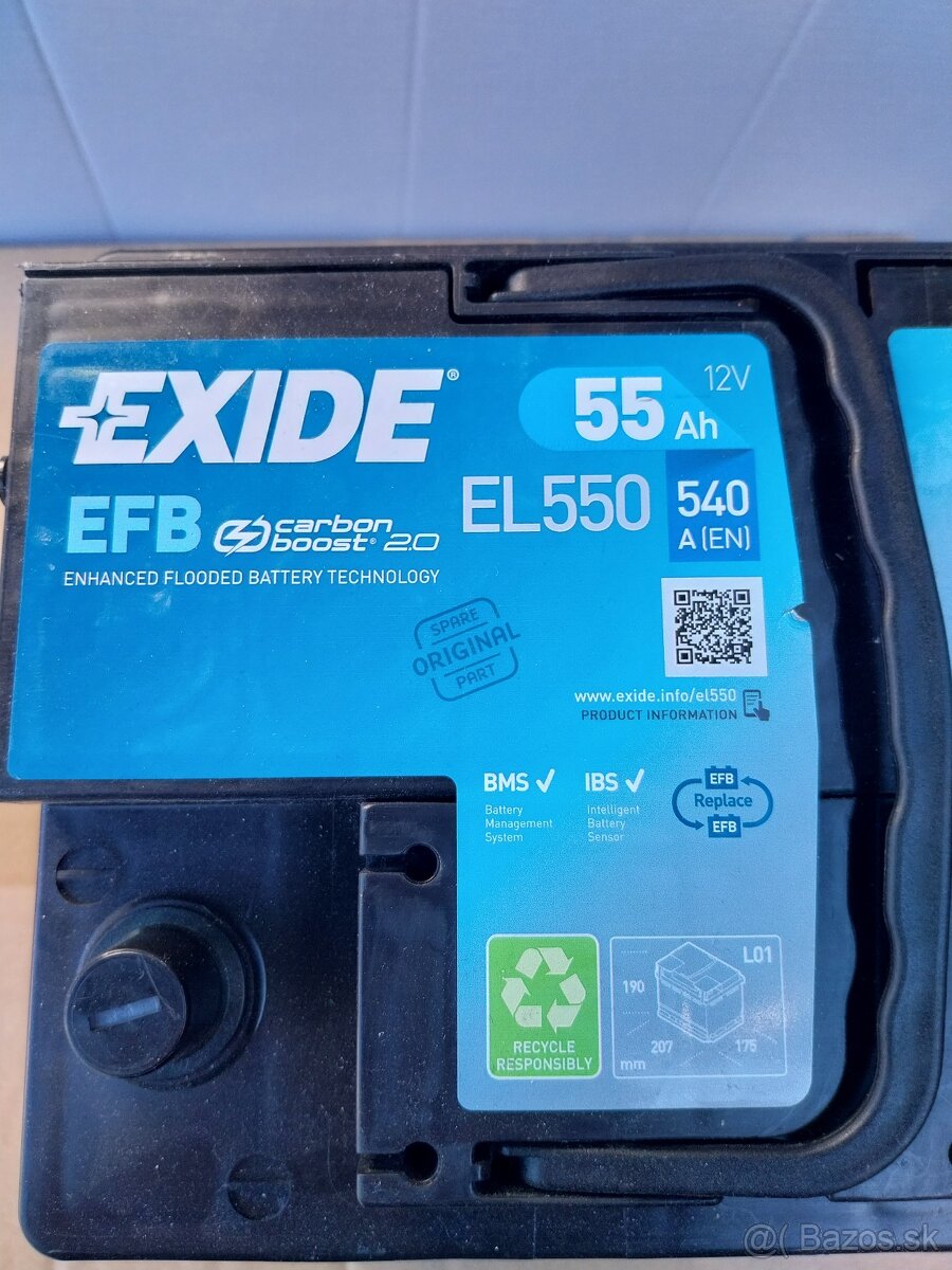 AUTOBATERIA EXIDE 55 Ah 12V START-STOP