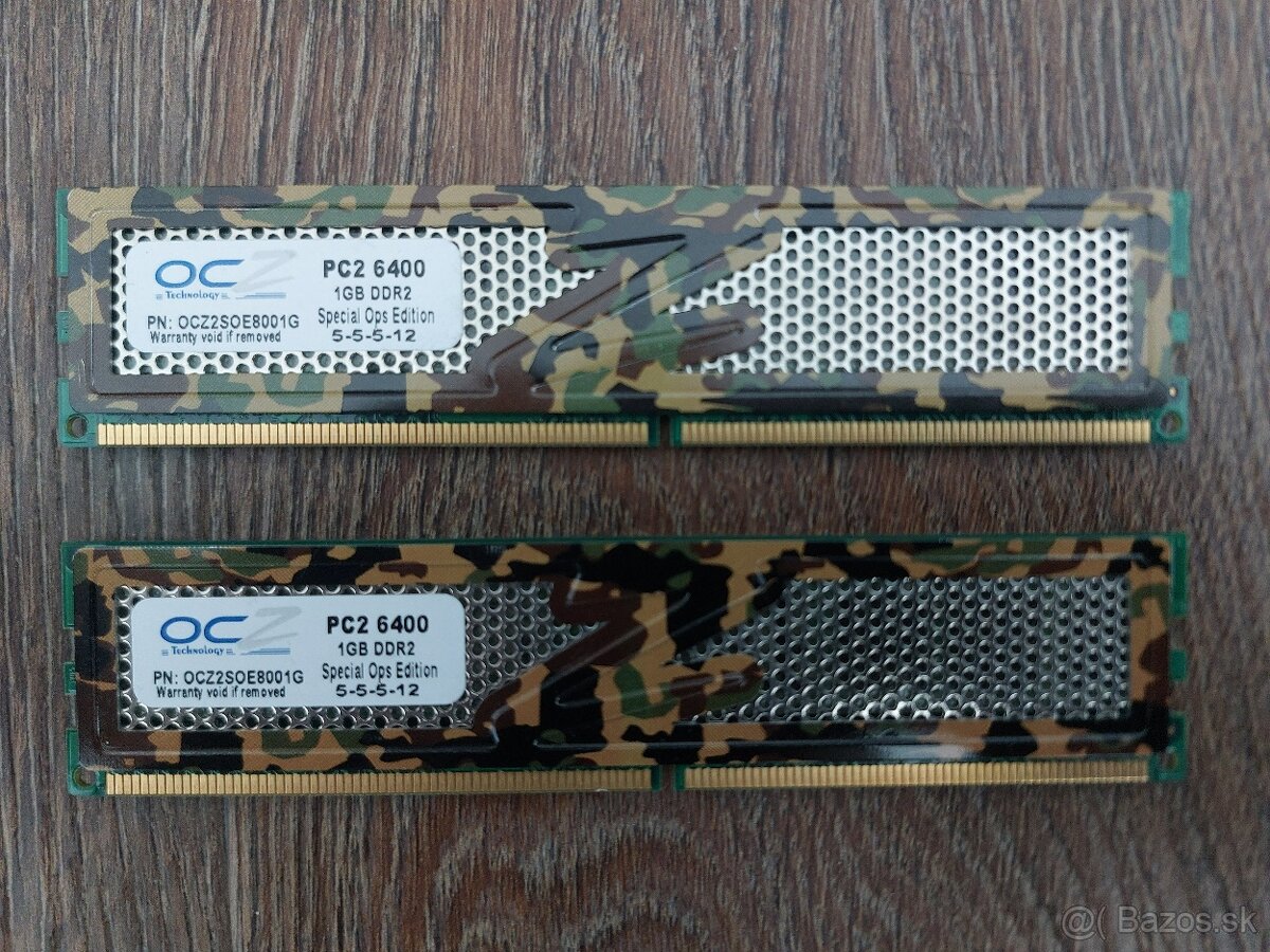 OCZ 1GB DDR2 800MHz PC6400 CL5-5-5-12 Special Ops Edition