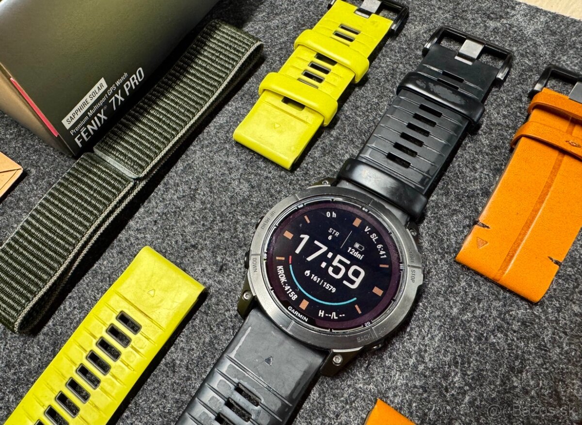 Predám titanové Garmin Fenix 7x Pro Sapphire Solar