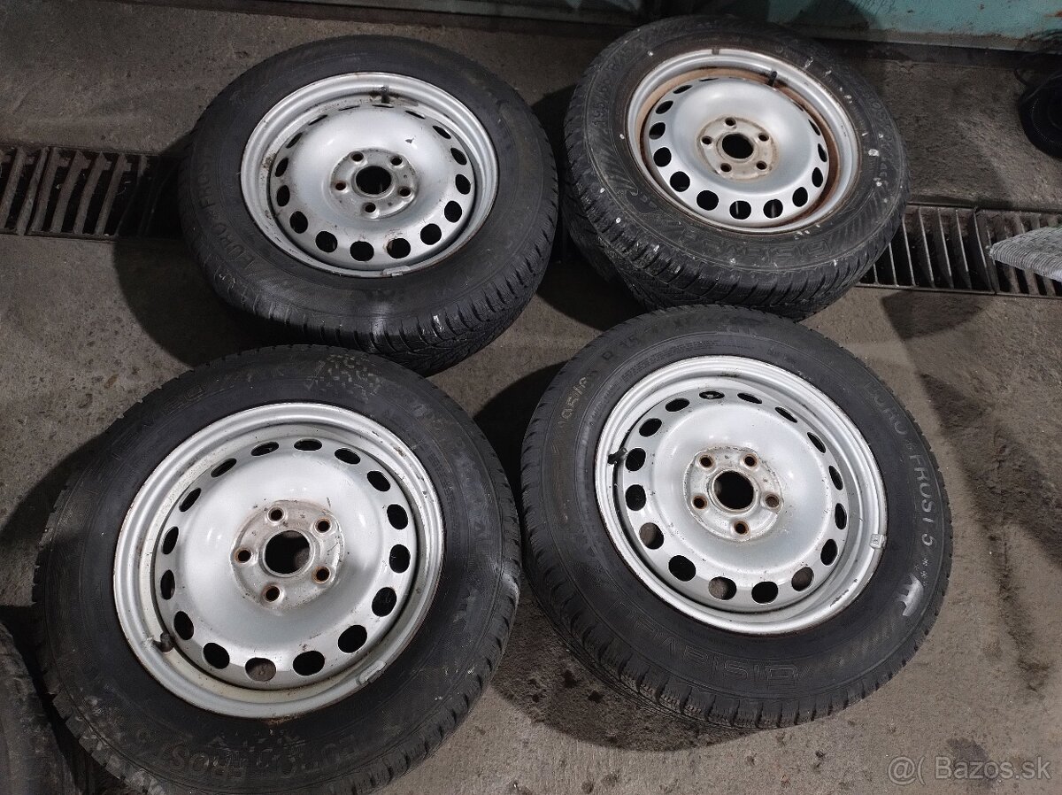 Zimné pneu 195/65 R15 + disky 5x112 7mm