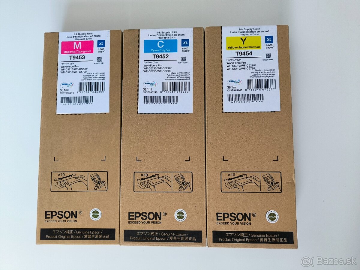 Originálny Epson atrament T9452, T9453, T9454