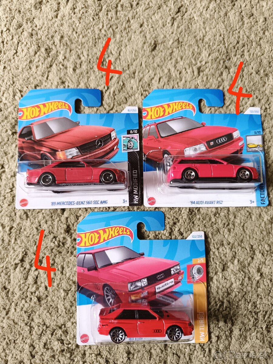 Autíčka Hotwheels Nemecké