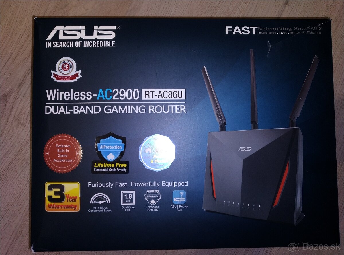 Predám nový Wi-Fi router Asus RT-AC86U.