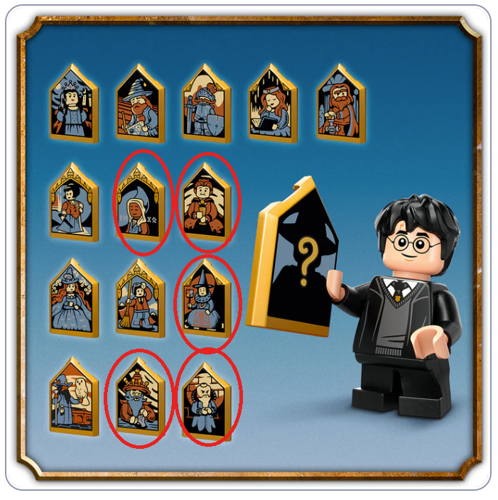 Lego Harry Potter zberateľské portréty čarodejníkov