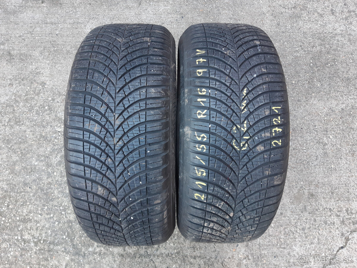 215/55 R16 97V  -2 kusy celoročné