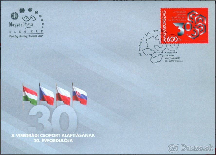 2021 30 vyrocie Vysehrad Madarsko FDC