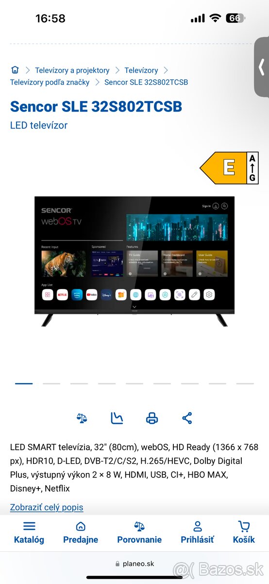 TV smart Sencor