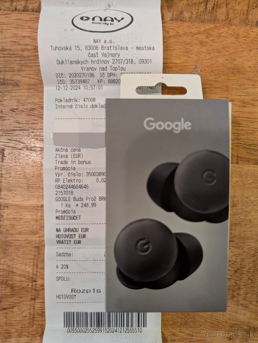 Predám nerozbalene Google Pixel Buds Pro 2